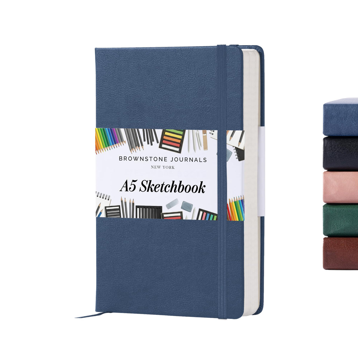 BROWNSTONE JOURNALS A5 Sketch Book Hardcover - 80 Sheets 100 GSM Paper