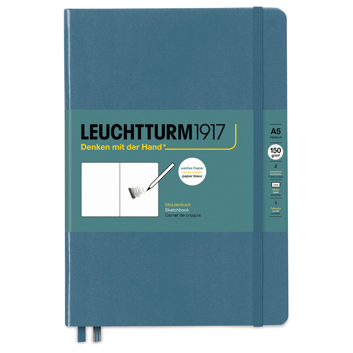 Leuchtturm1917 - Square Hardcover Sketchbook (Lemon) - 112 Pages of 150g/m² Paper