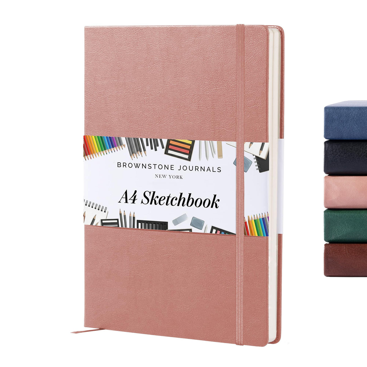 BROWNSTONE JOURNALS A5 Sketch Book Hardcover - 80 Sheets 100 GSM Paper