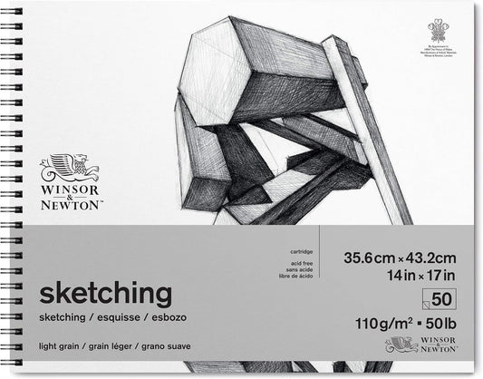 Winsor & Newton Classic Sketching Paper Pad, 14" x 17", 50 Sheets, 110gsm