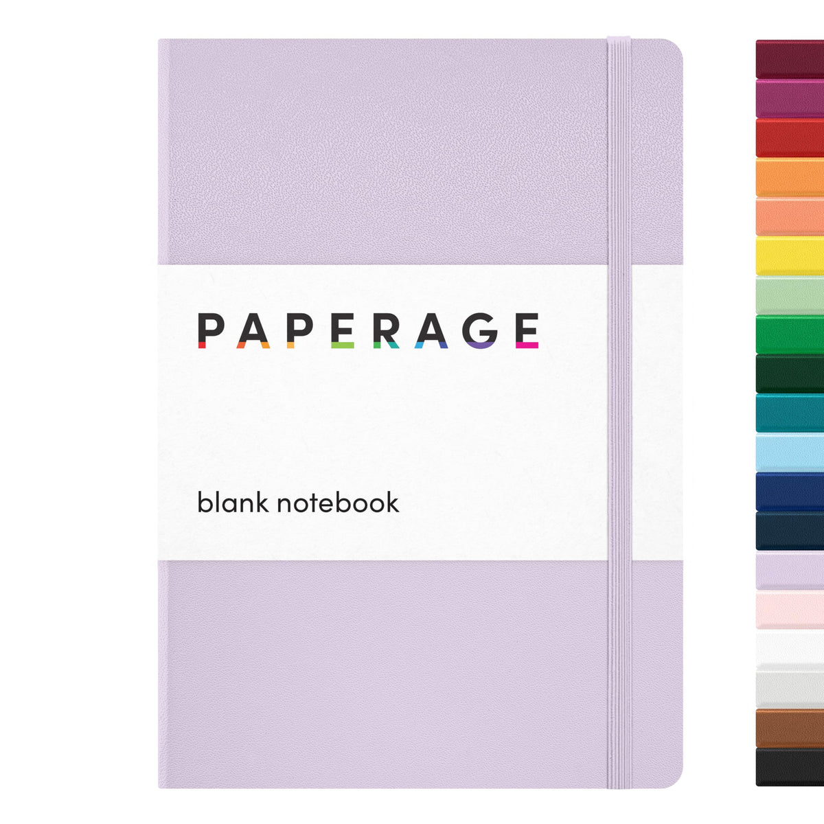 PAPERAGE Blank Journal Notebook, (Red), 160 Pages, Medium 5.6 in x 8 in - 100 GSM Thick Paper – Hardcover Journaling Notebook for Work, School, Note Taking or Sketching