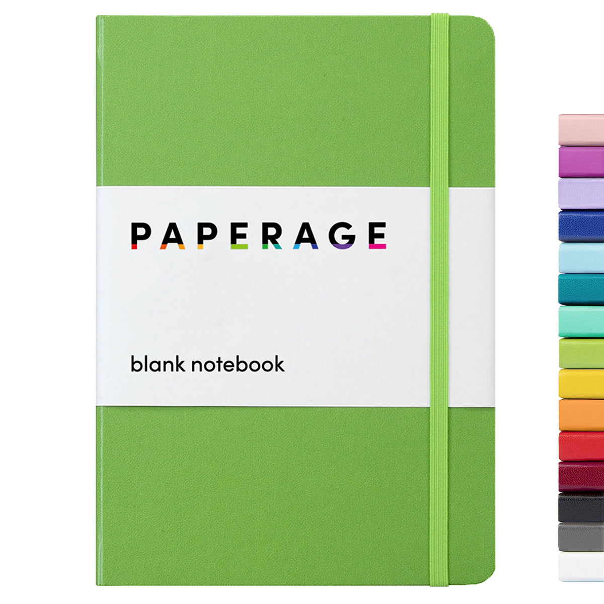PAPERAGE Blank Journal Notebook, (Red), 160 Pages, Medium 5.6 in x 8 in - 100 GSM Thick Paper – Hardcover Journaling Notebook for Work, School, Note Taking or Sketching