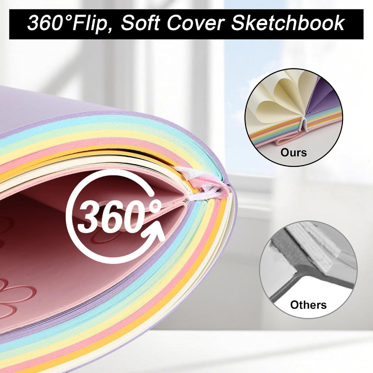 Thick Blank Notebook 400 Pages A6 Size100gsm Color Pages