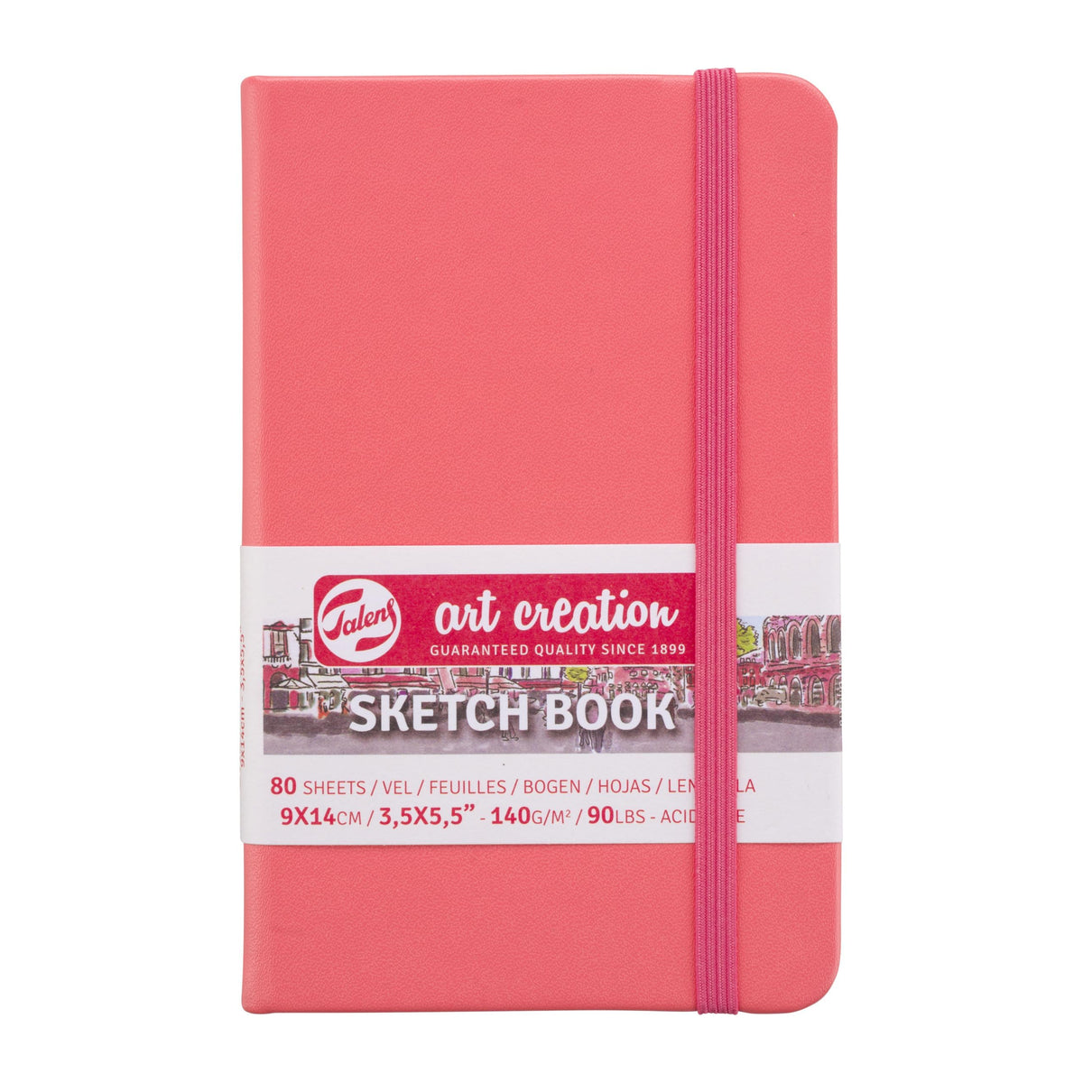 Talens Art Creation Sketchbook, Pastel Pink, 80 Sheets, 5.1 x 8.3 in