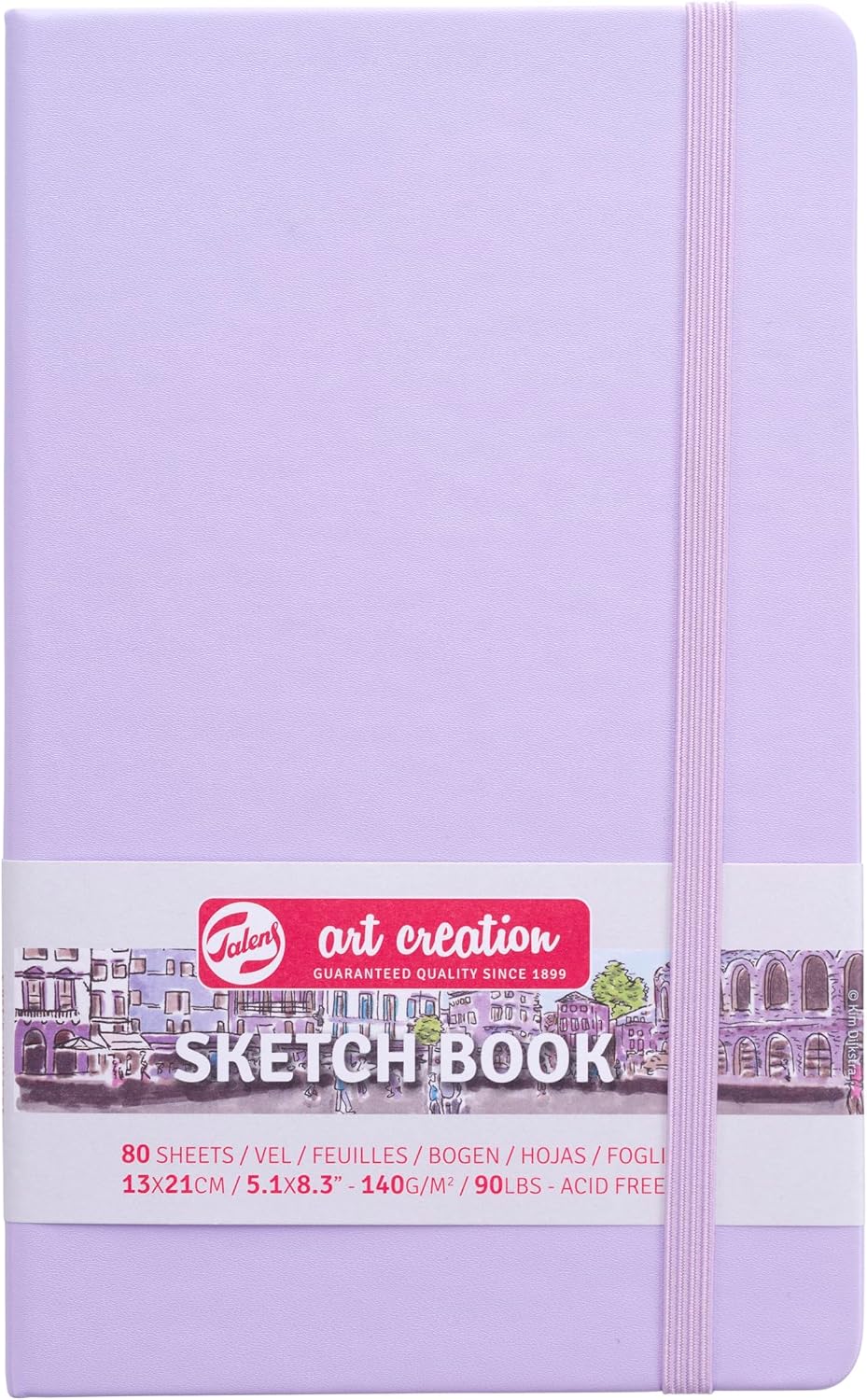 Talens Art Creation Sketchbook, Pastel Violet, 80 Sheets, 5.1 x 8.3 in