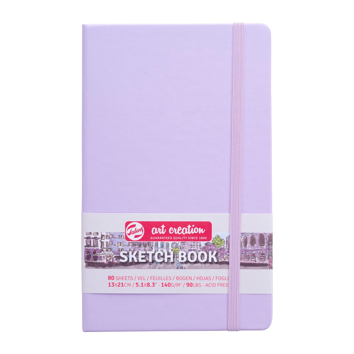 Talens Art Creation Sketchbook, Pastel Violet, 80 Sheets, 5.1 x 8.3 in