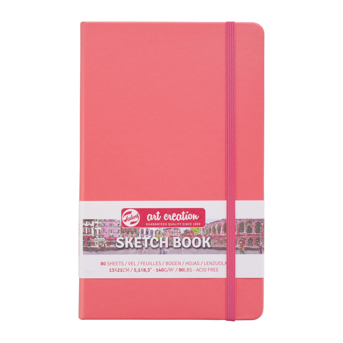 Talens Art Creation Sketchbook, Pastel Pink, 80 Sheets, 5.1 x 8.3 in