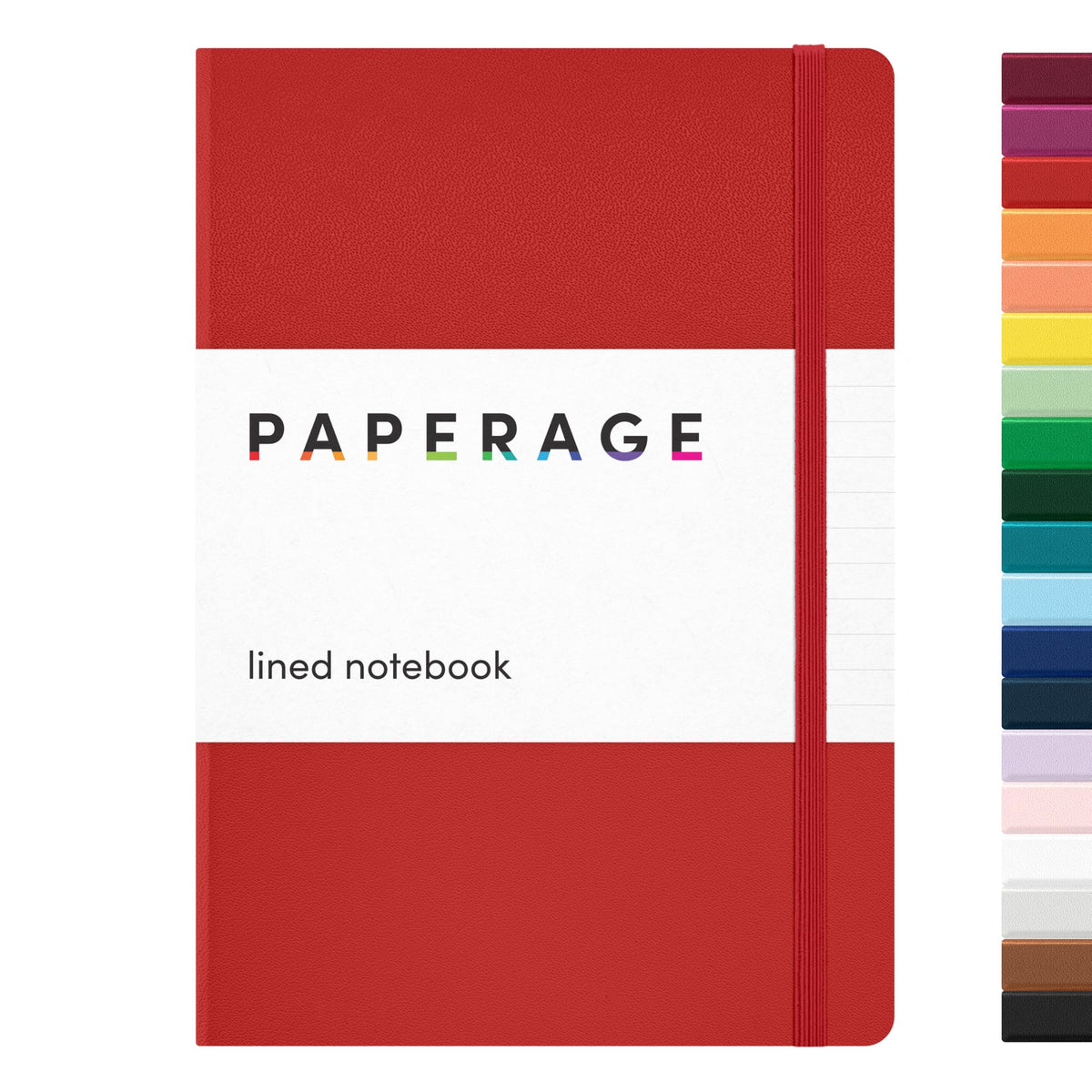 PAPERAGE Blank Journal Notebook, (Raspberry), 160 Pages, Medium 5.6 in x 8 in - 100 GSM Thick Paper – Hardcover Journaling Notebook for Work, School, Note Taking or Sketching