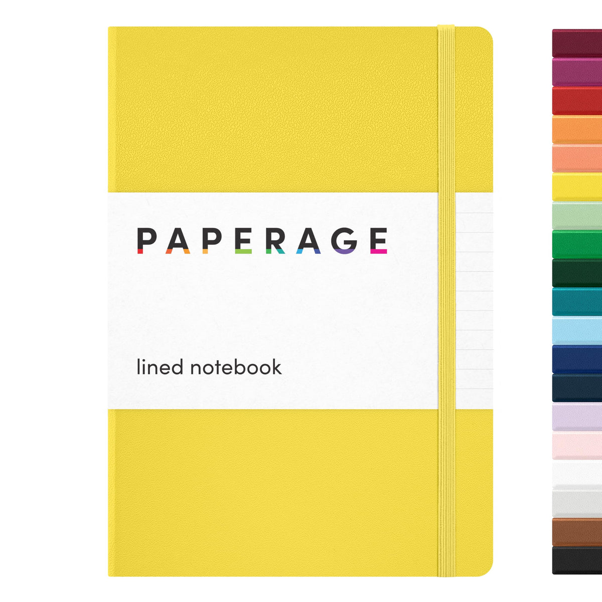 PAPERAGE Blank Journal Notebook, (Raspberry), 160 Pages, Medium 5.6 in x 8 in - 100 GSM Thick Paper – Hardcover Journaling Notebook for Work, School, Note Taking or Sketching