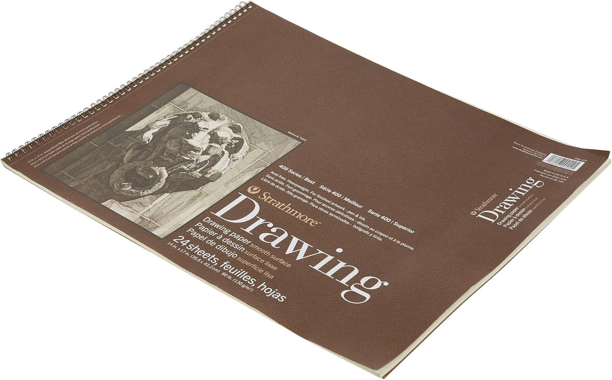 Strathmore (400-107 400 Series Drawing, Smooth Surface, 14x17, White
