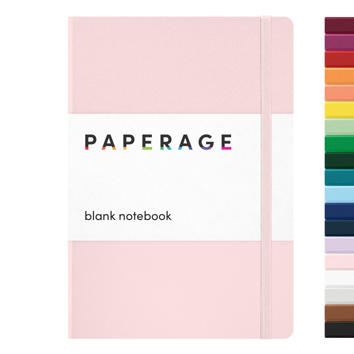 PAPERAGE Blank Journal Notebook, (Lavender), 160 Pages, Medium 5.6 in x 8 in - 100 GSM Thick Paper – Hardcover Journaling Notebook for Work, School, Note Taking or Sketching