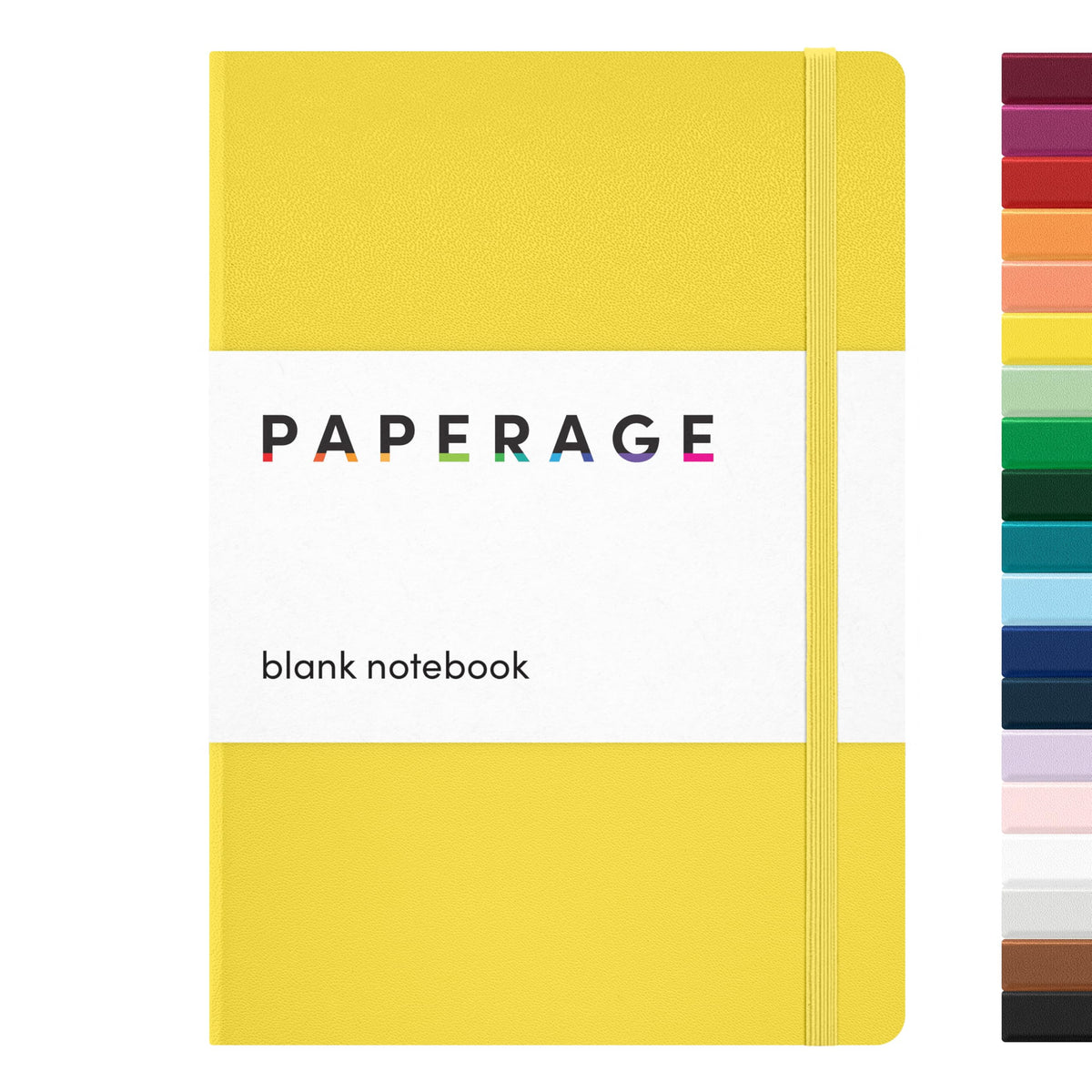 PAPERAGE Blank Journal Notebook, (Lavender), 160 Pages, Medium 5.6 in x 8 in - 100 GSM Thick Paper – Hardcover Journaling Notebook for Work, School, Note Taking or Sketching