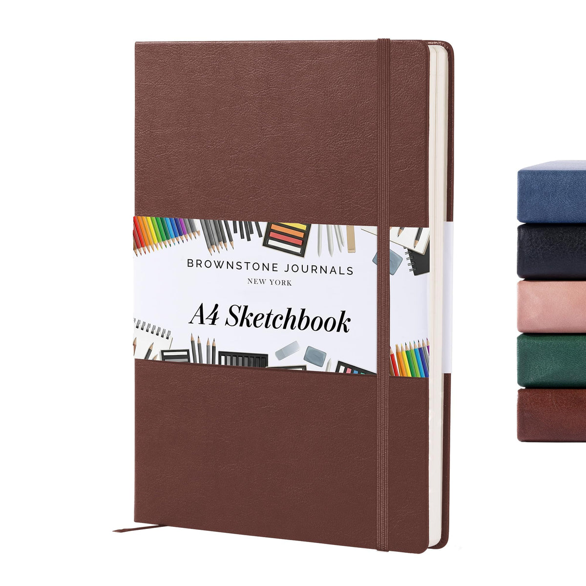 BROWNSTONE JOURNALS A5 Sketch Book Hardcover - 80 Sheets 100 GSM Paper