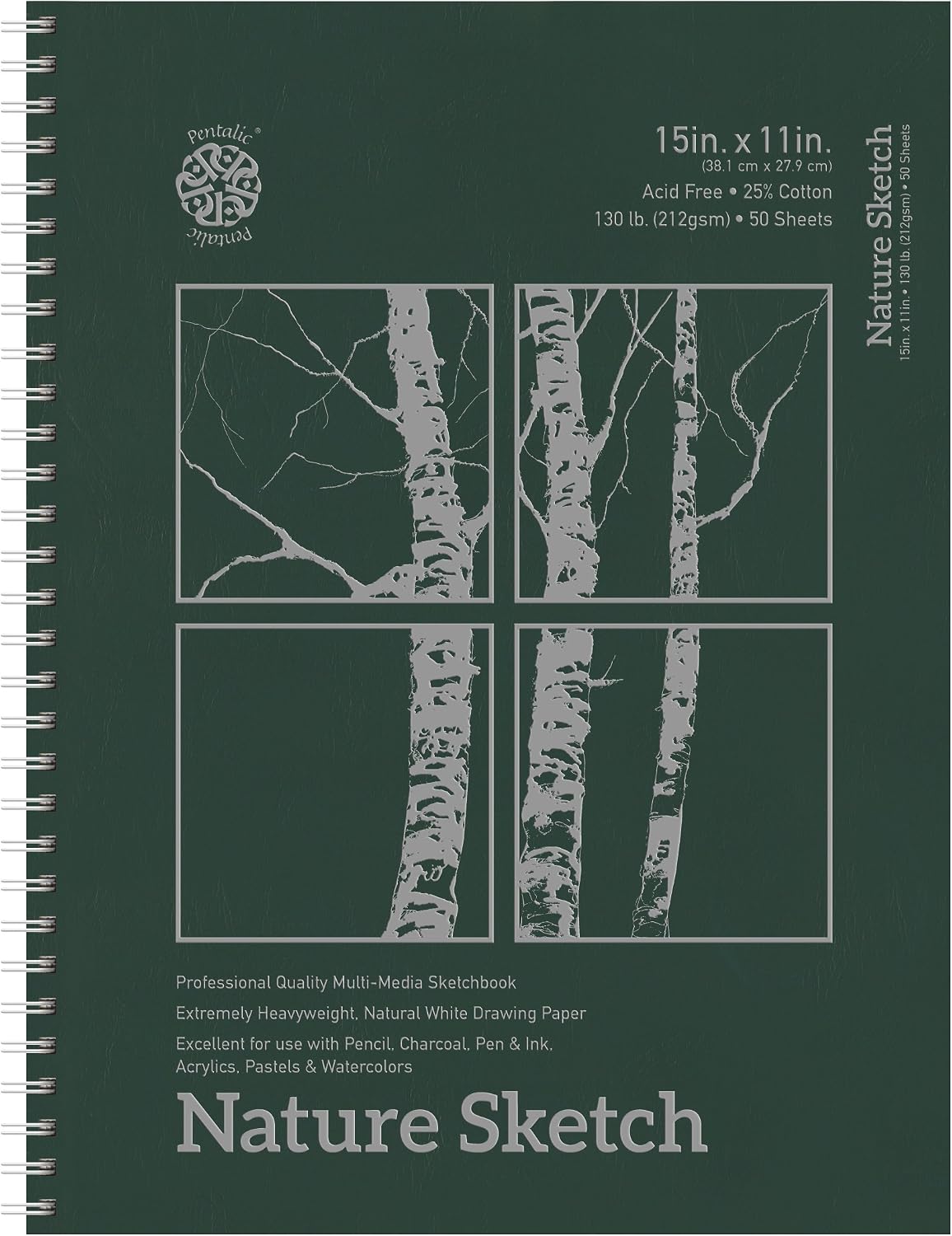 Pentalic Nature Sketch Pad, 9-Inch by 6-Inch