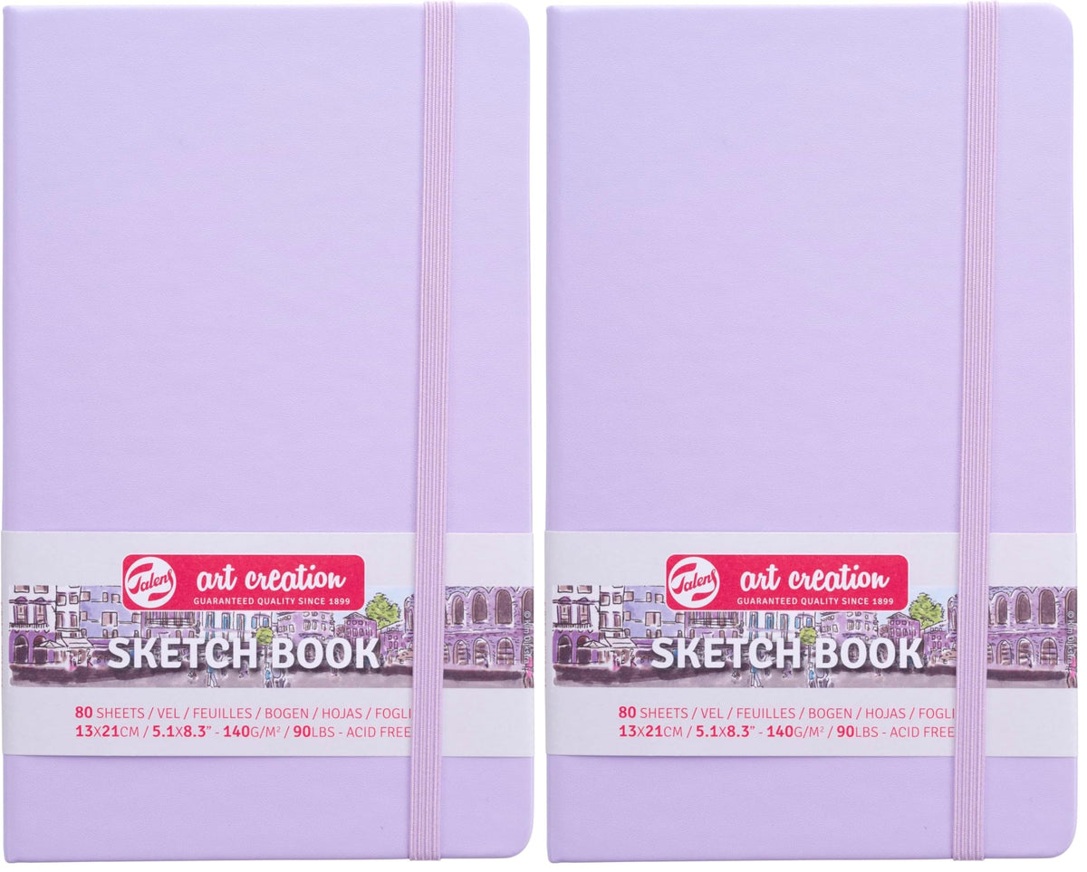 Talens Art Creation Sketchbook, Pastel Violet, 80 Sheets, 5.1 x 8.3 in