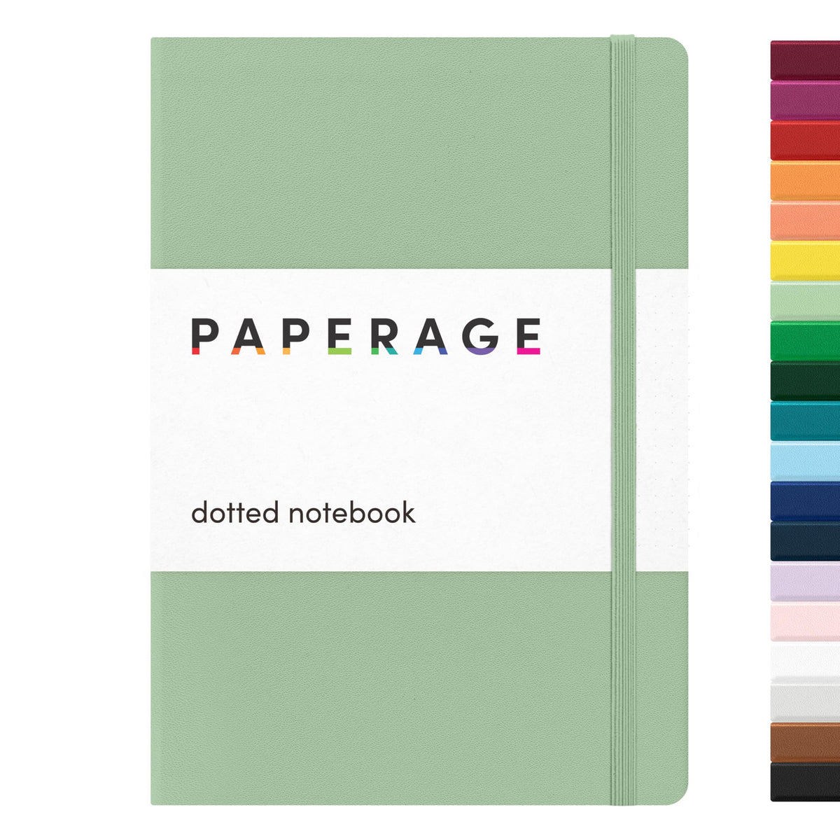 PAPERAGE Blank Journal Notebook, (Red), 160 Pages, Medium 5.6 in x 8 in - 100 GSM Thick Paper – Hardcover Journaling Notebook for Work, School, Note Taking or Sketching