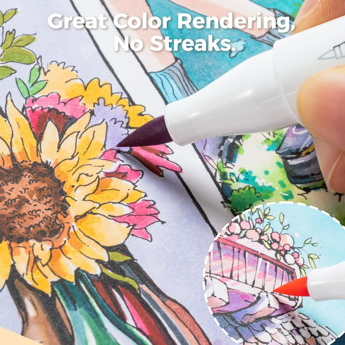 Ohuhu 8.3"x11.7" Marker Paper Pad Art Sketchbook for Drawing and Sketching