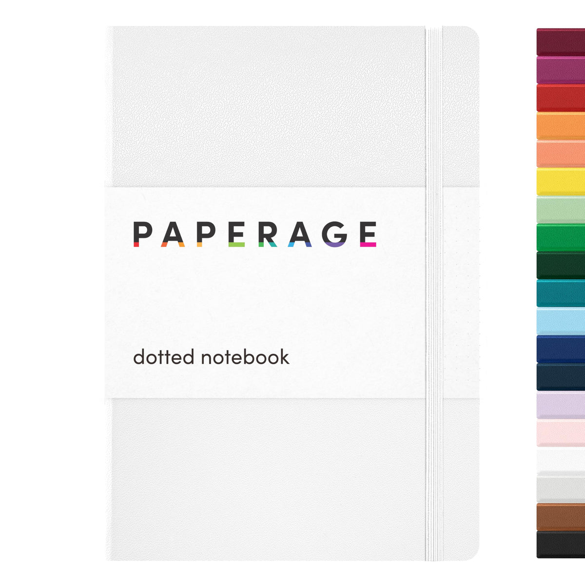 PAPERAGE Blank Journal Notebook, (Red), 160 Pages, Medium 5.6 in x 8 in - 100 GSM Thick Paper – Hardcover Journaling Notebook for Work, School, Note Taking or Sketching