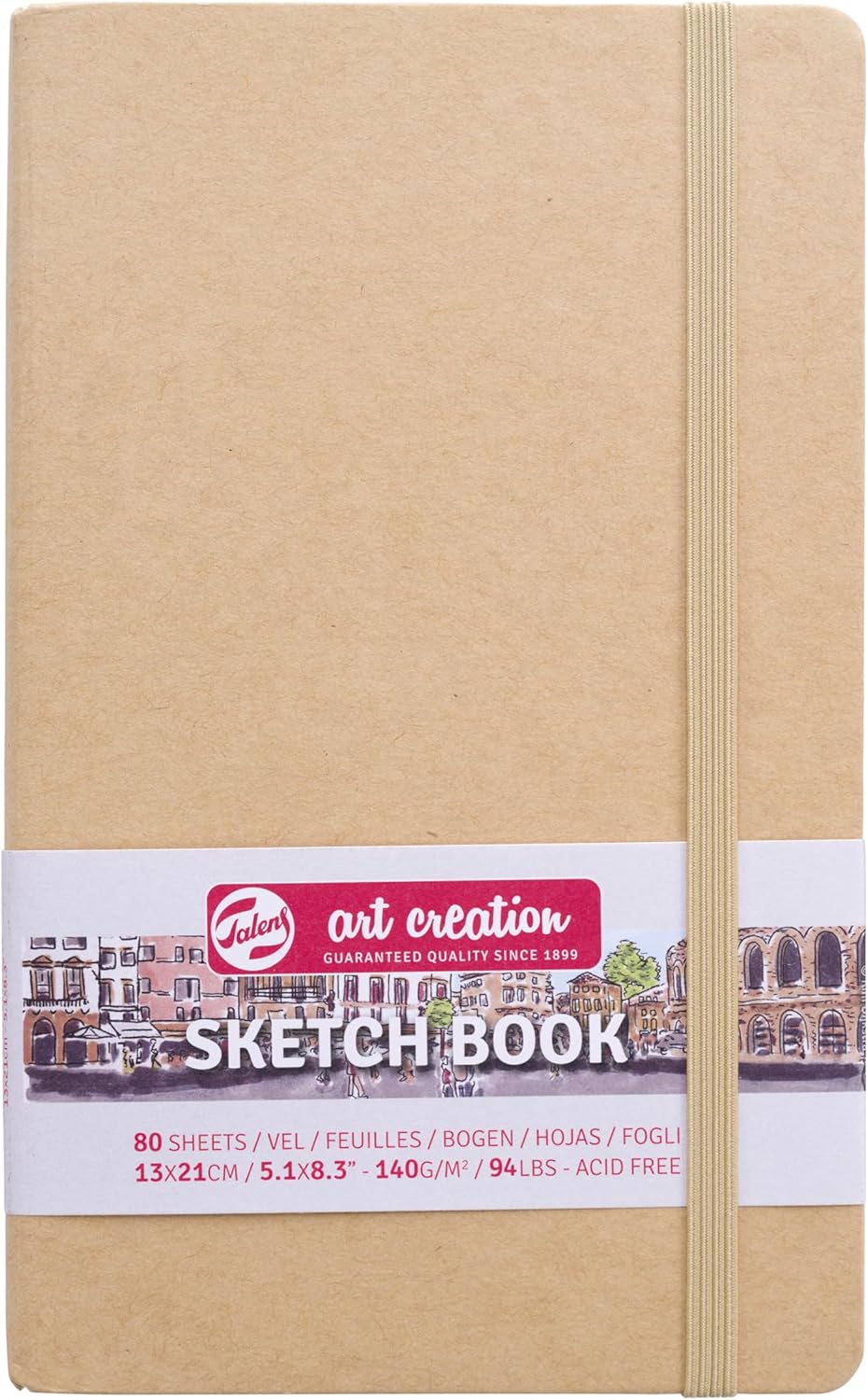 Talens Art Creation Sketchbook, Pastel Pink, 80 Sheets, 5.1 x 8.3 in