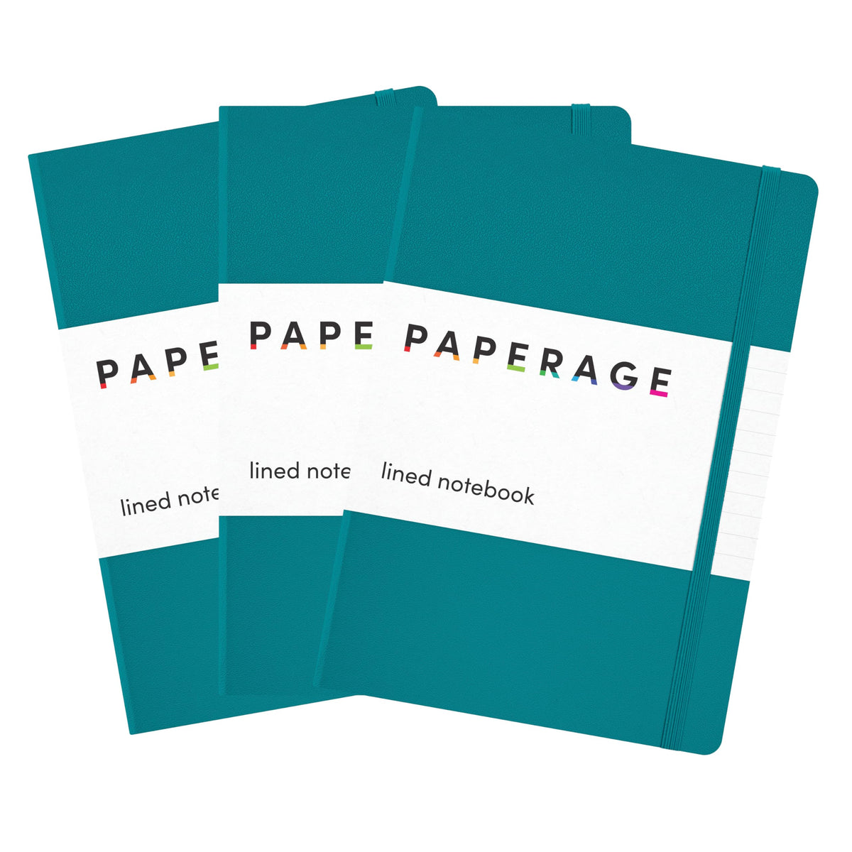 PAPERAGE Blank Journal Notebook, (Red), 160 Pages, Medium 5.6 in x 8 in - 100 GSM Thick Paper – Hardcover Journaling Notebook for Work, School, Note Taking or Sketching