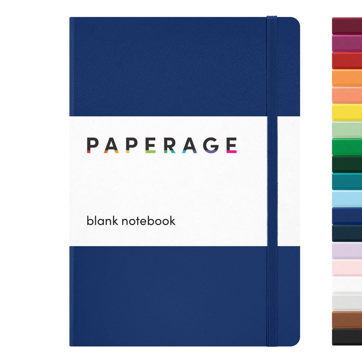 PAPERAGE Blank Journal Notebook, (Raspberry), 160 Pages, Medium 5.6 in x 8 in - 100 GSM Thick Paper – Hardcover Journaling Notebook for Work, School, Note Taking or Sketching