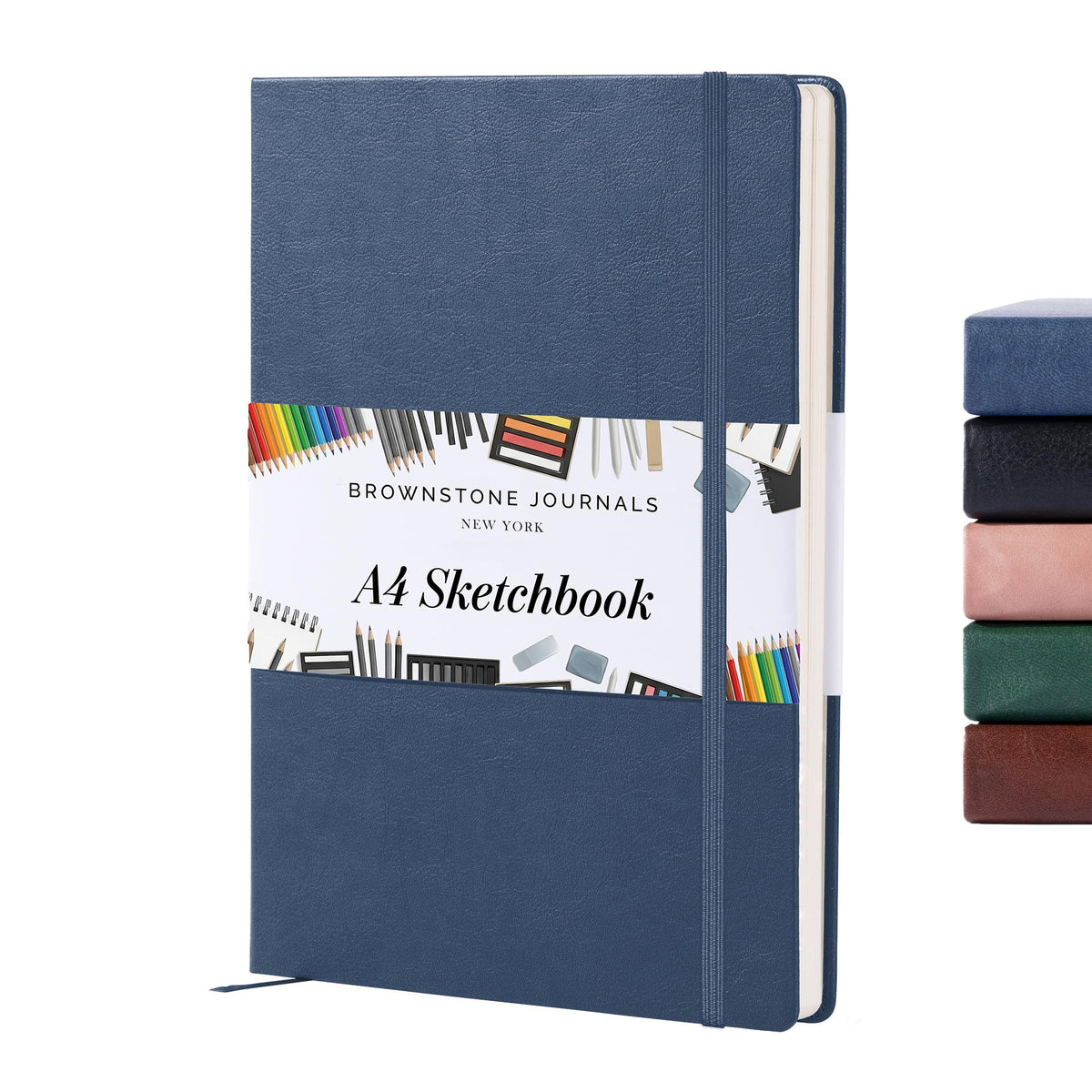 BROWNSTONE JOURNALS A5 Sketch Book Hardcover - 80 Sheets 100 GSM Paper