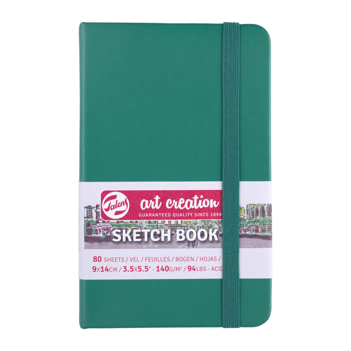 Talens Art Creation Sketchbook, Black, 80 Sheets, 5.1 x 8.3 in