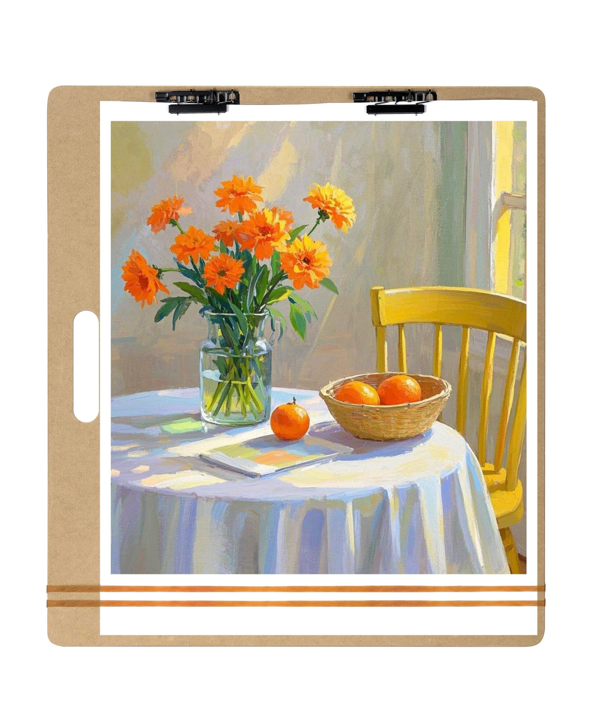 13"x17" Drawing Boards with Clip, Bands and Handle, Pack of 2