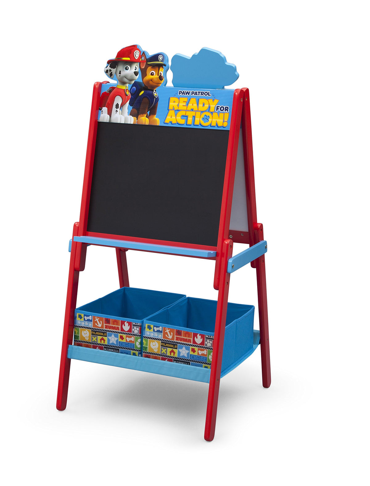 Delta Children Wooden Double-Sided Kids Easel with Storage -Ideal for Arts & Crafts, Homeschooling and More, Disney Minnie Mouse - Greenguard Gold Certified, Drawing