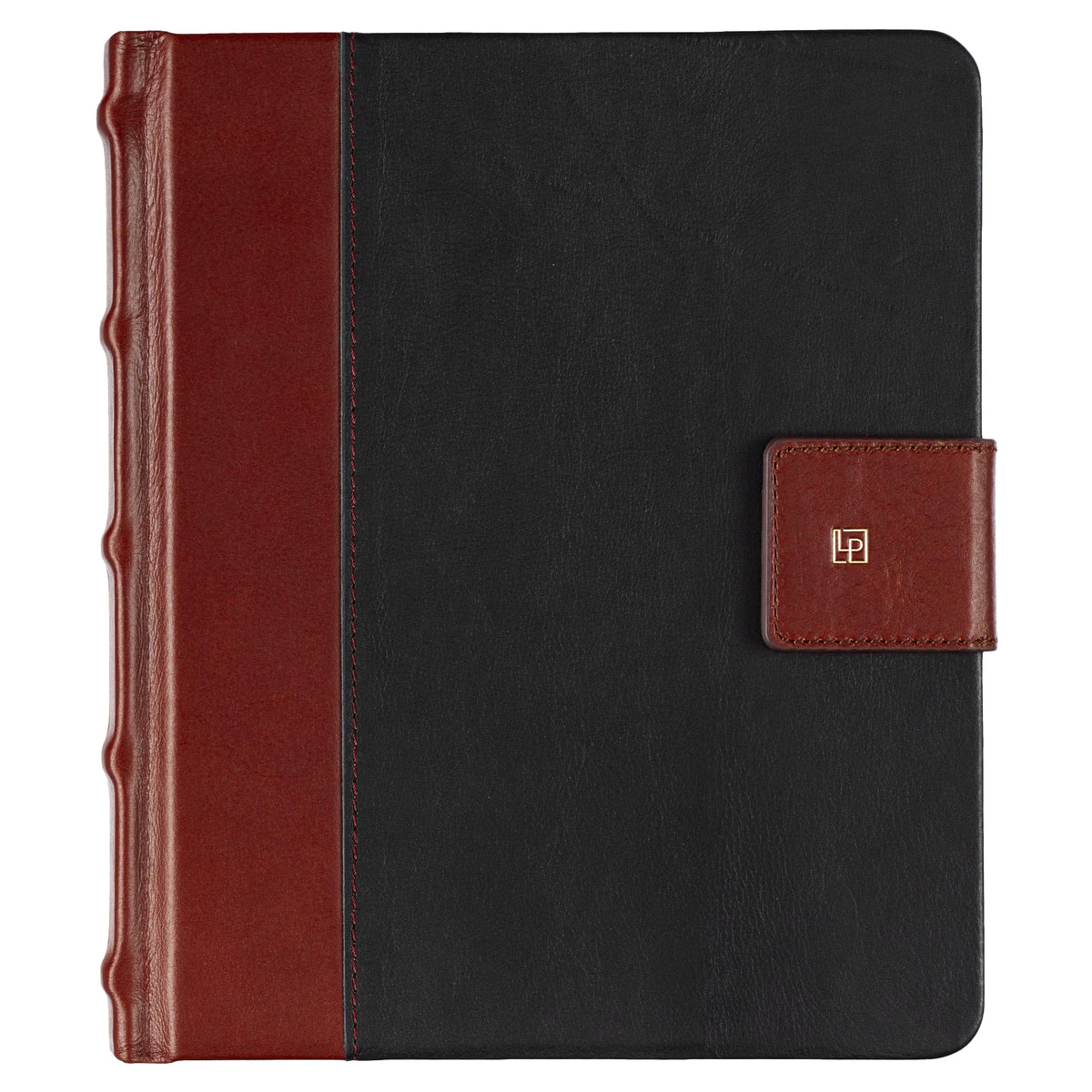 Leatherpress Sketchbook, Hardcover Drawing Notebook, Brown/Burgundy