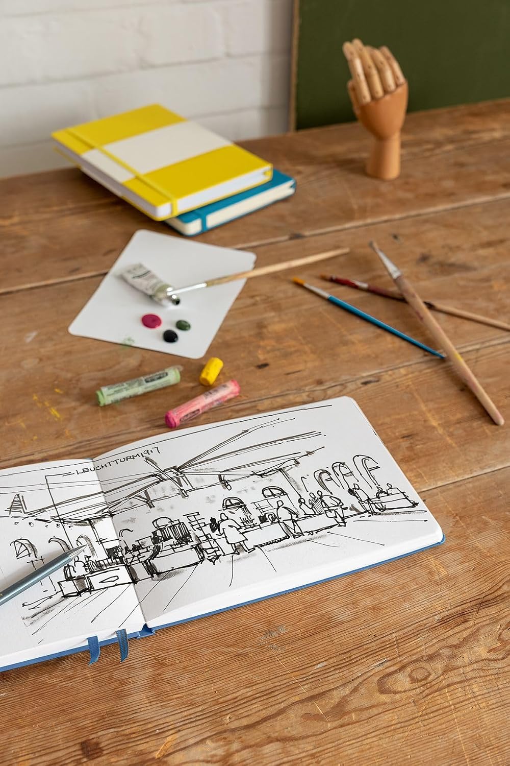 Leuchtturm1917 - Square Hardcover Sketchbook (Lemon) - 112 Pages of 150g/m² Paper