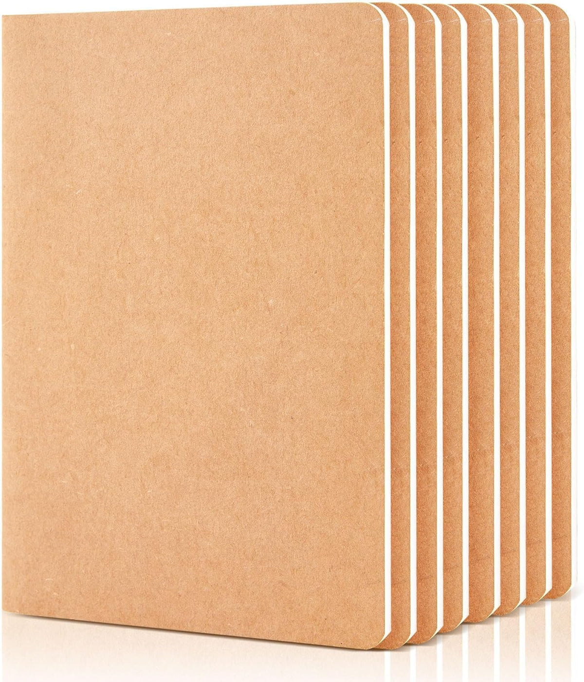 feela 30 Pack Blank Kraft Notebooks, Unlined Sketchbook Note Pad Travel Journal for Drawing Doodling Writing, Journal Bulk For Women Kids Students Office School Supplies, A5, 60 Pages, 8.3” X 5.5”