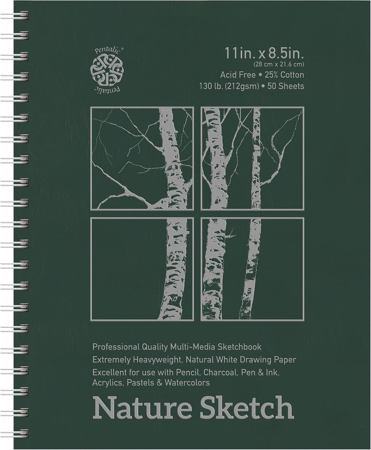 Pentalic Nature Sketch Pad, 9-Inch by 6-Inch
