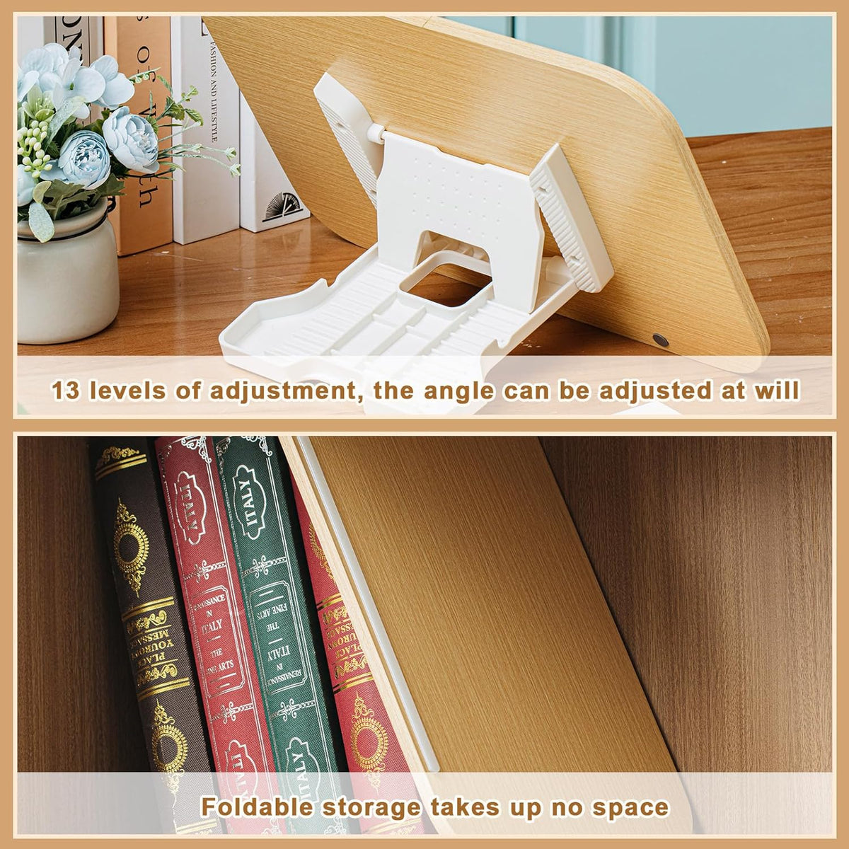 Slant Board for Writing, Adjustable Slanted Clipboard for Classroom, 1 Pc