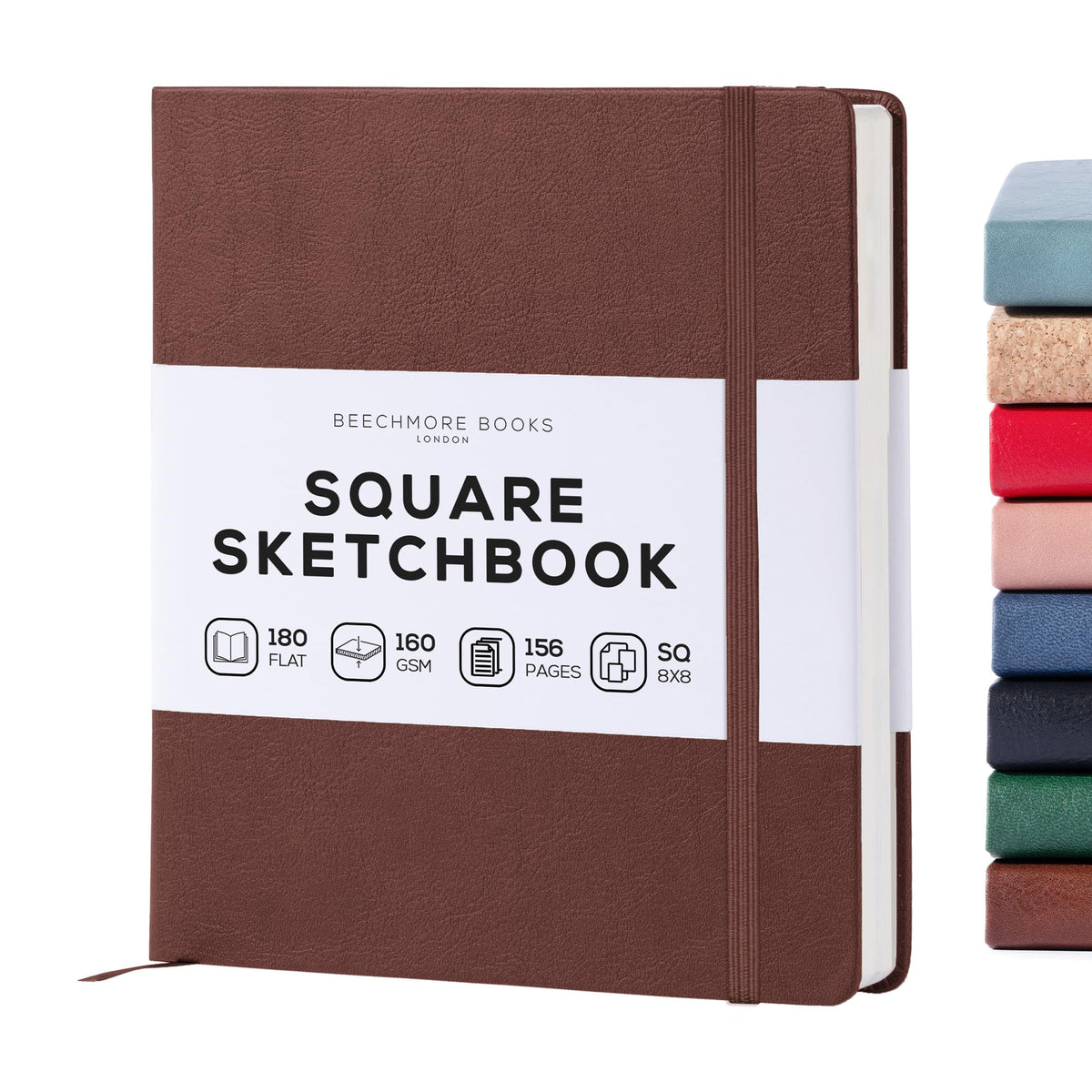 Beechmore Books A5 5.8x8.3 Mixed Media Sketchbook 160 GSM/98LB, Gift Box