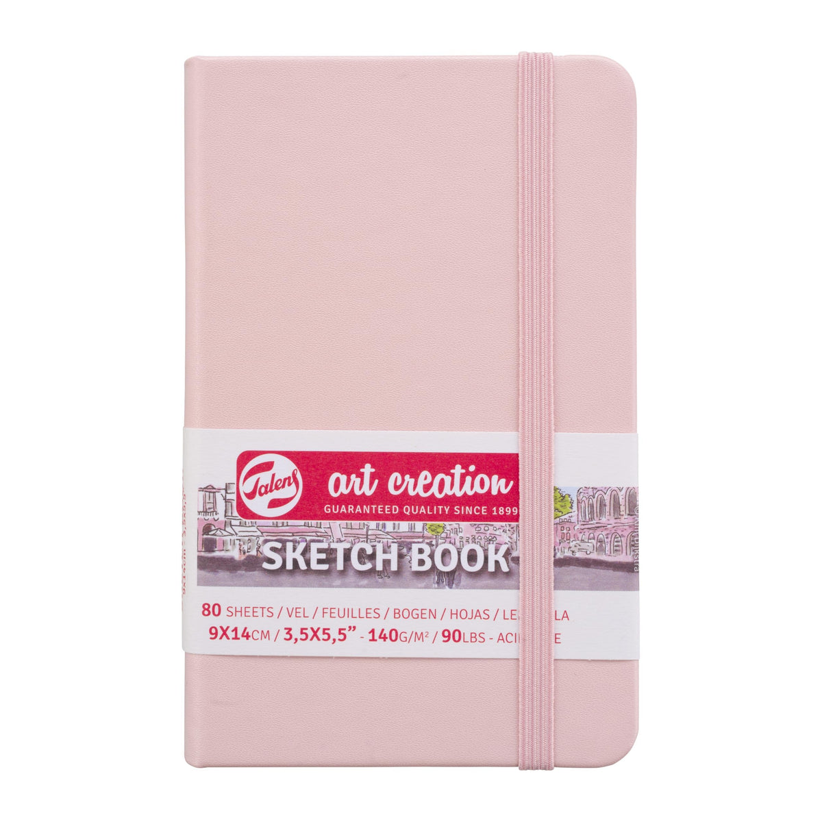 Talens Art Creation Sketchbook, Pastel Pink, 80 Sheets, 5.1 x 8.3 in
