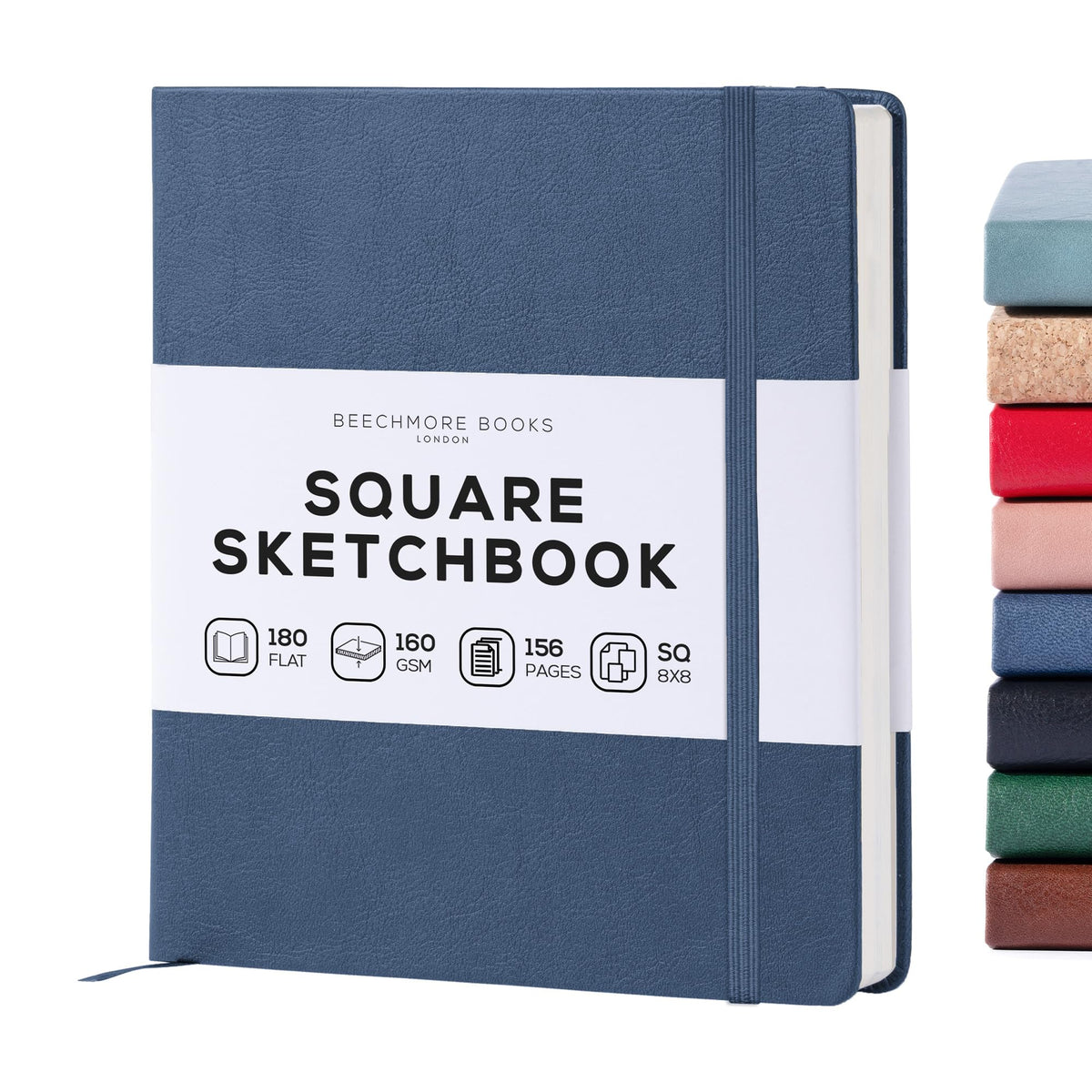 Beechmore Books A5 5.8x8.3 Mixed Media Sketchbook 160 GSM/98LB, Gift Box