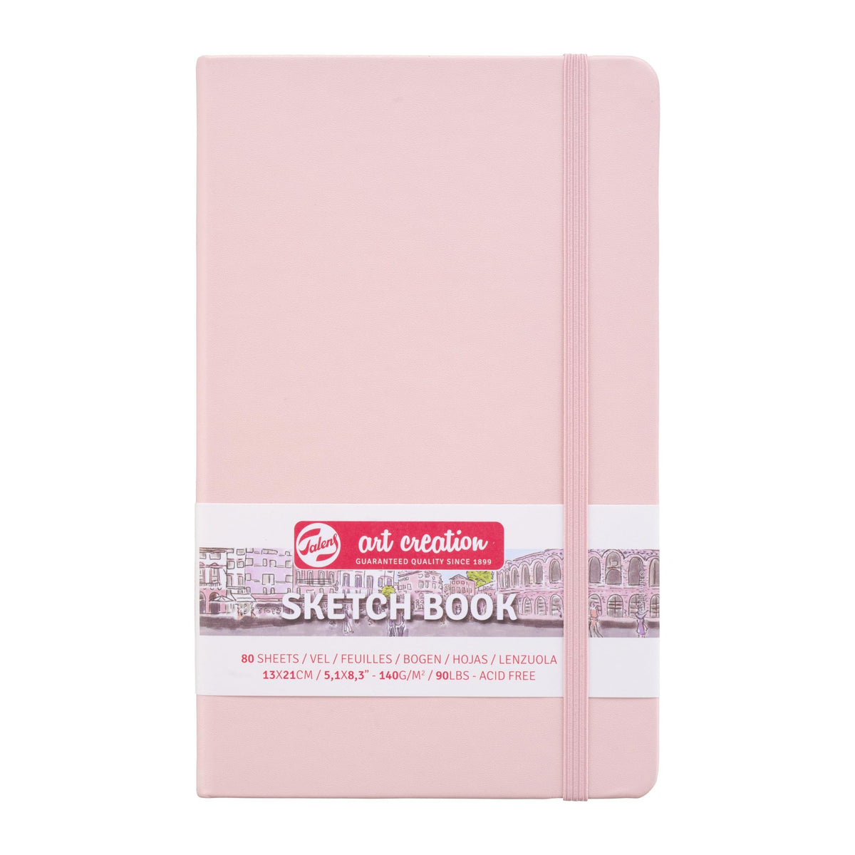 Talens Art Creation Sketchbook, Black, 80 Sheets, 5.1 x 8.3 in