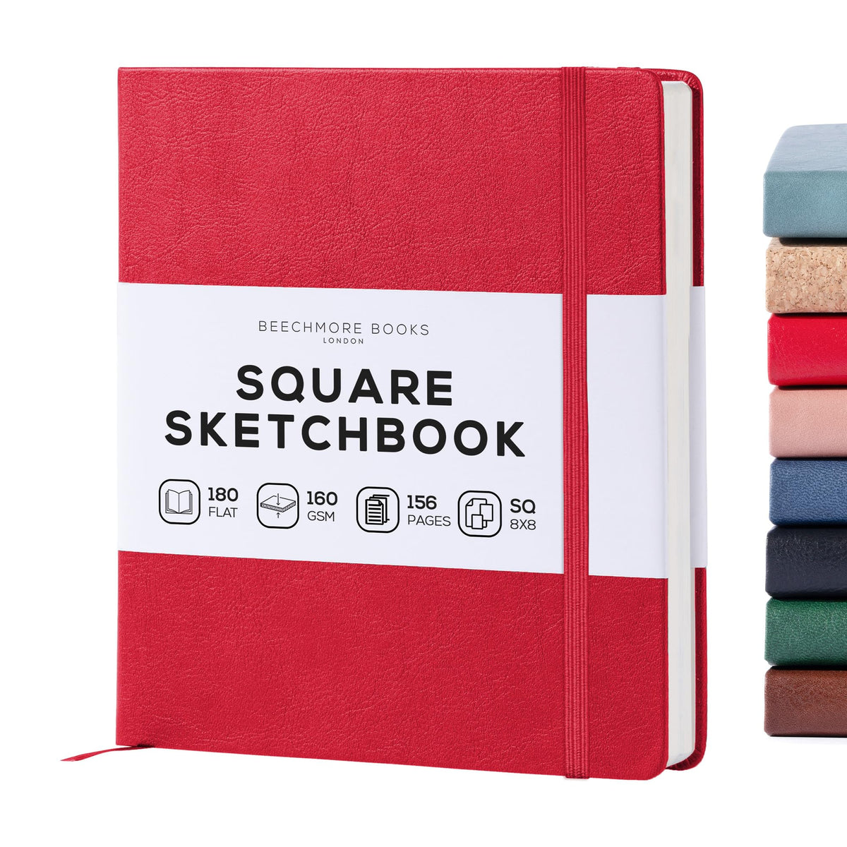Beechmore Books A5 5.8x8.3 Mixed Media Sketchbook 160 GSM/98LB, Gift Box
