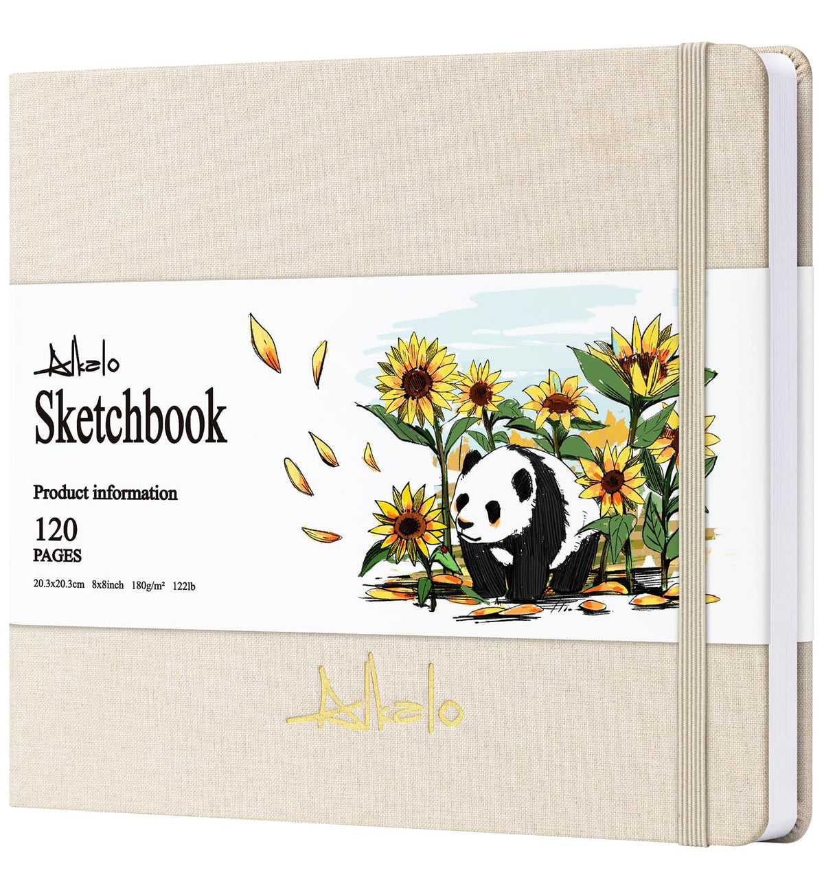Sketchbook for Drawing, 120 Pages Sketch Book, 122LB/180GSM Thick Paper
