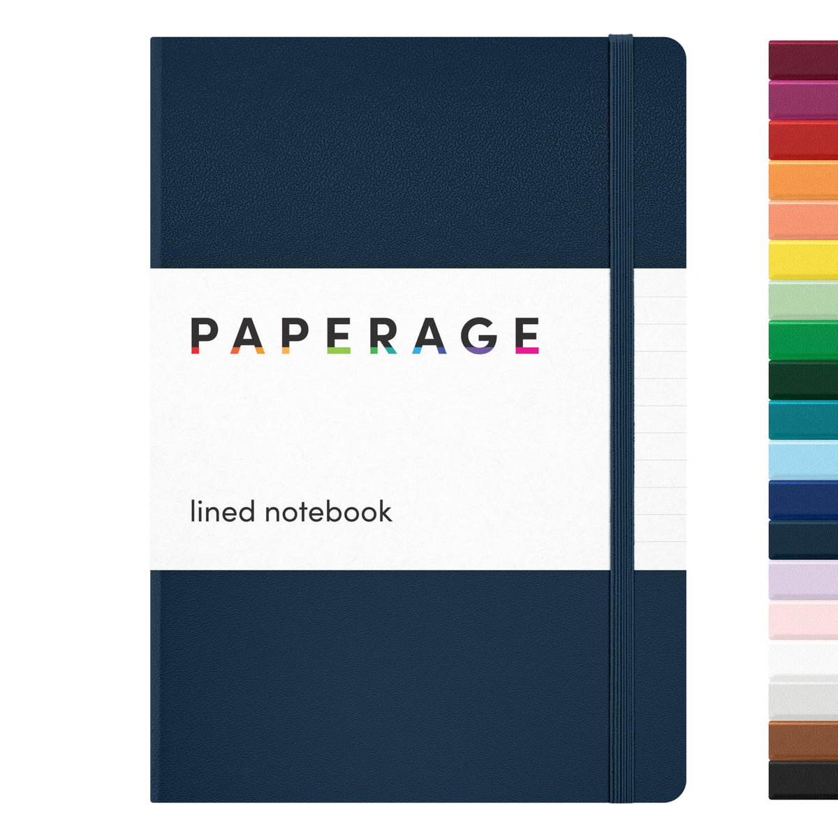 PAPERAGE Blank Journal Notebook, (Raspberry), 160 Pages, Medium 5.6 in x 8 in - 100 GSM Thick Paper – Hardcover Journaling Notebook for Work, School, Note Taking or Sketching