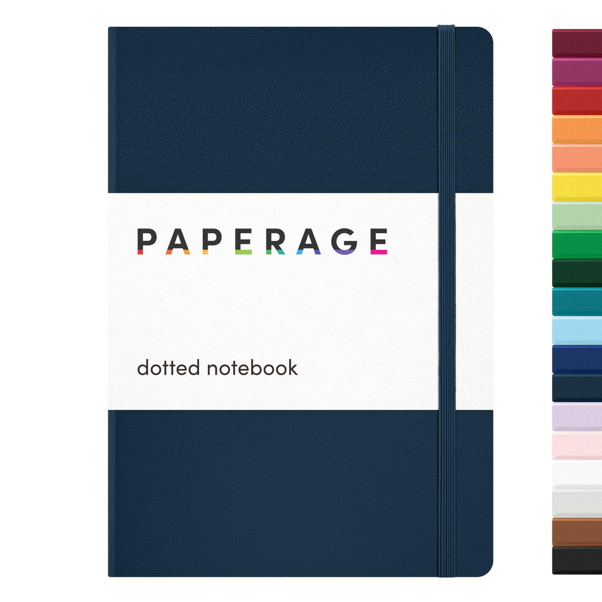PAPERAGE Blank Journal Notebook, (Red), 160 Pages, Medium 5.6 in x 8 in - 100 GSM Thick Paper – Hardcover Journaling Notebook for Work, School, Note Taking or Sketching
