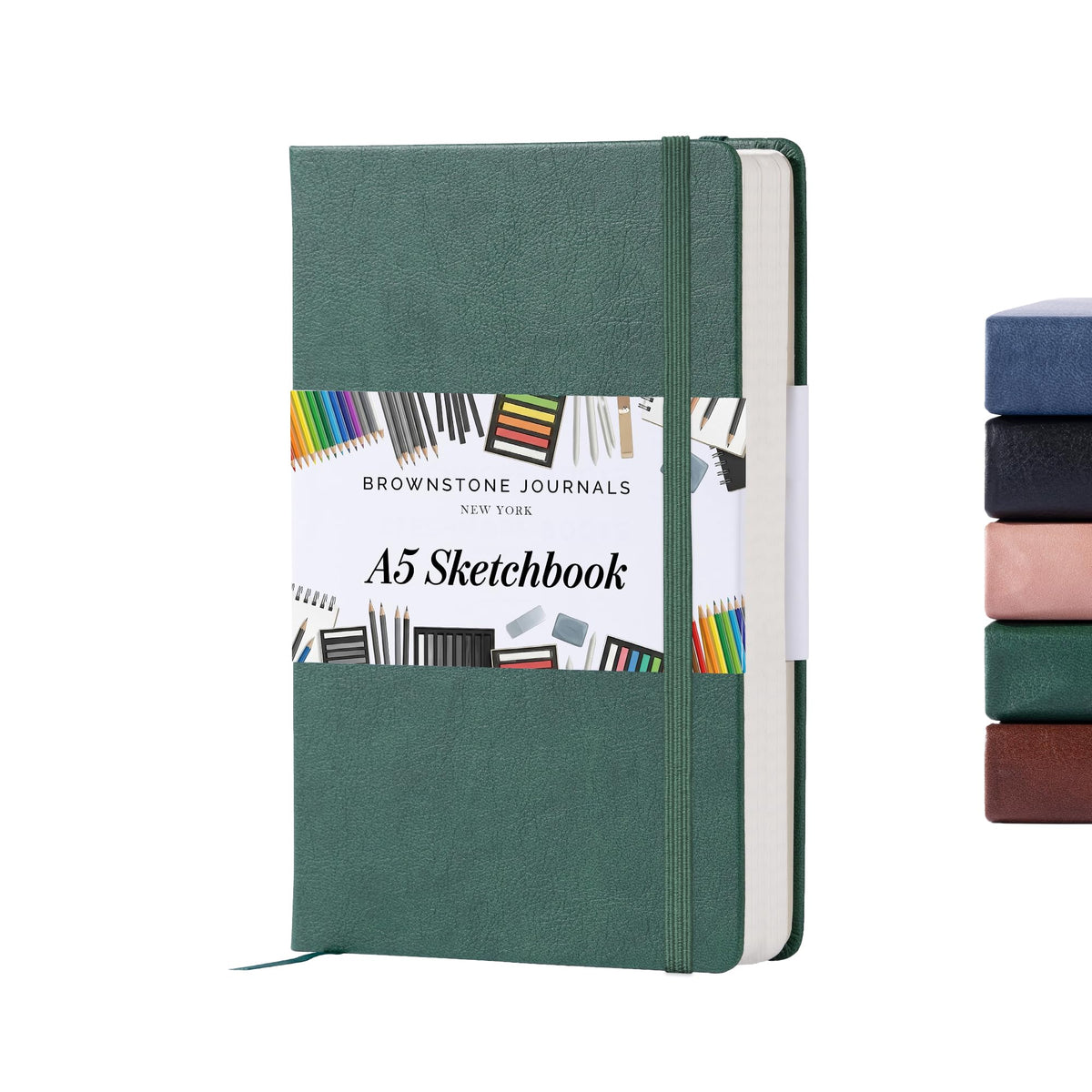 BROWNSTONE JOURNALS A5 Sketch Book Hardcover - 80 Sheets 100 GSM Paper
