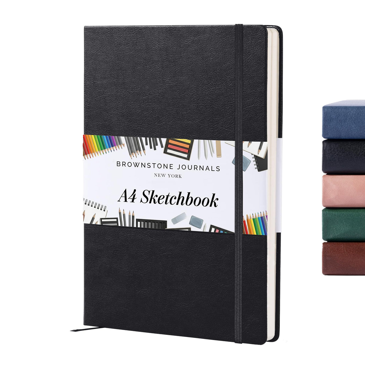 BROWNSTONE JOURNALS A5 Sketch Book Hardcover - 80 Sheets 100 GSM Paper