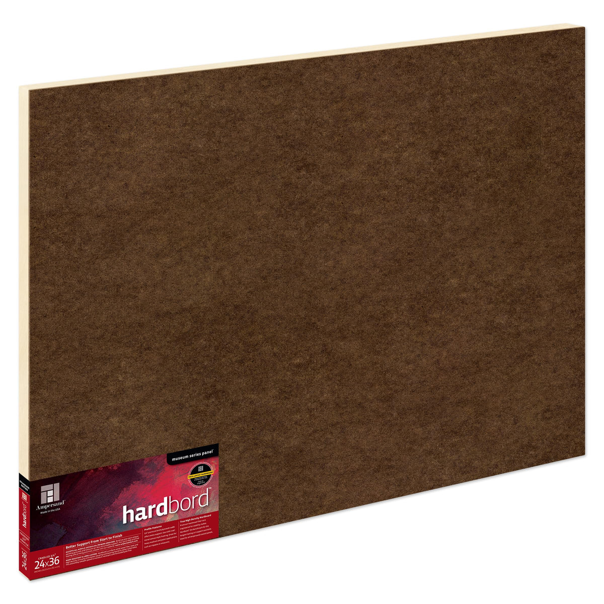 Ampersand Museum Series Hardbord for Painting and Mounting, 1/8 Inch Depth, 12X16 Inch (AMHB12)