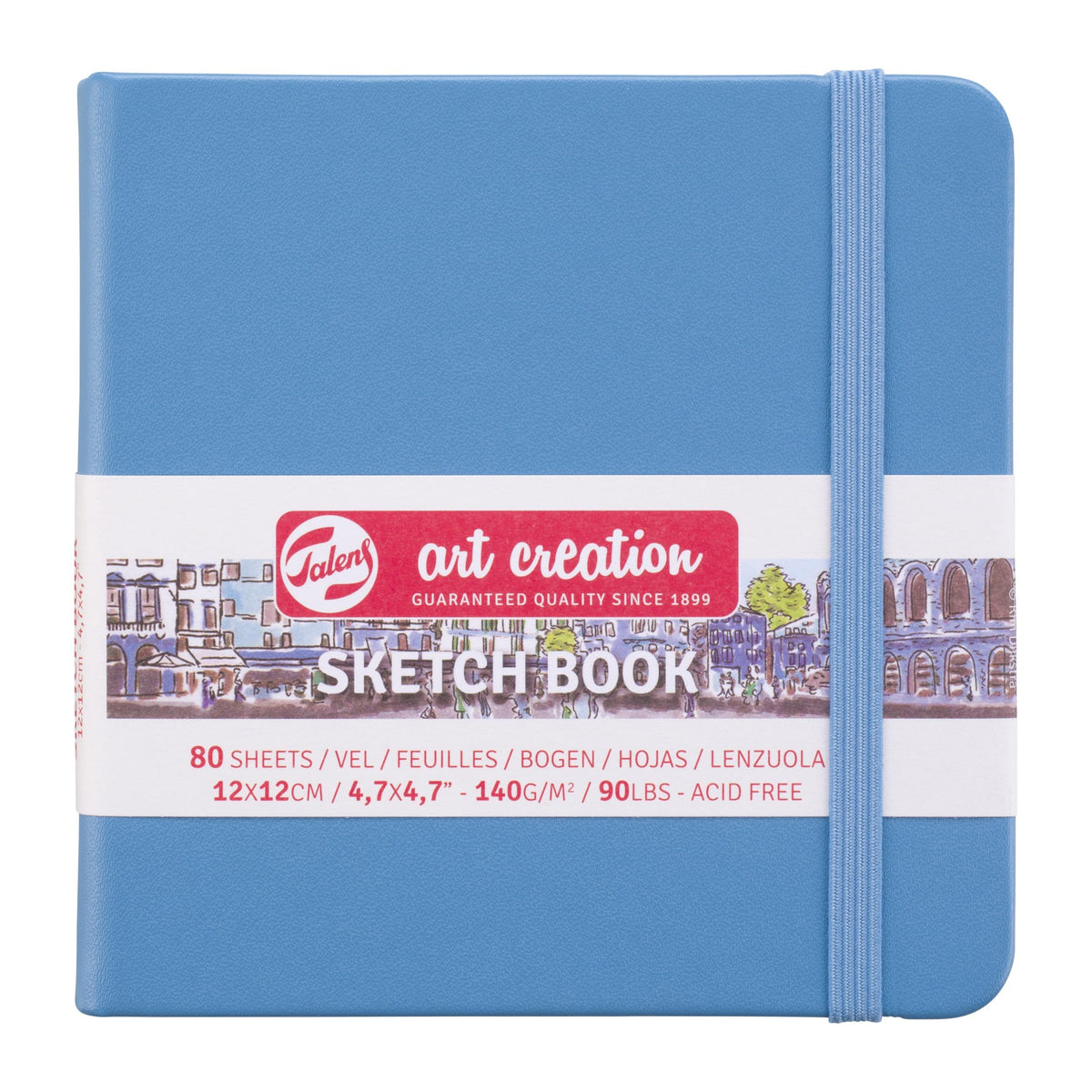 Talens Art Creation Sketchbook, Black, 80 Sheets, 5.1 x 8.3 in
