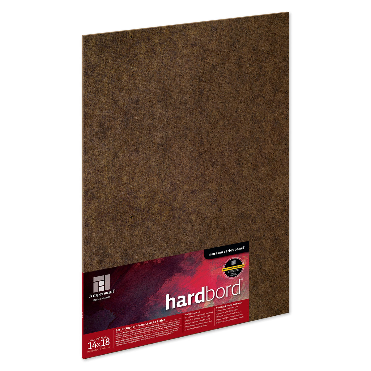 Ampersand Museum Series Hardbord for Painting and Mounting, 1/8 Inch Depth, 12X16 Inch (AMHB12)