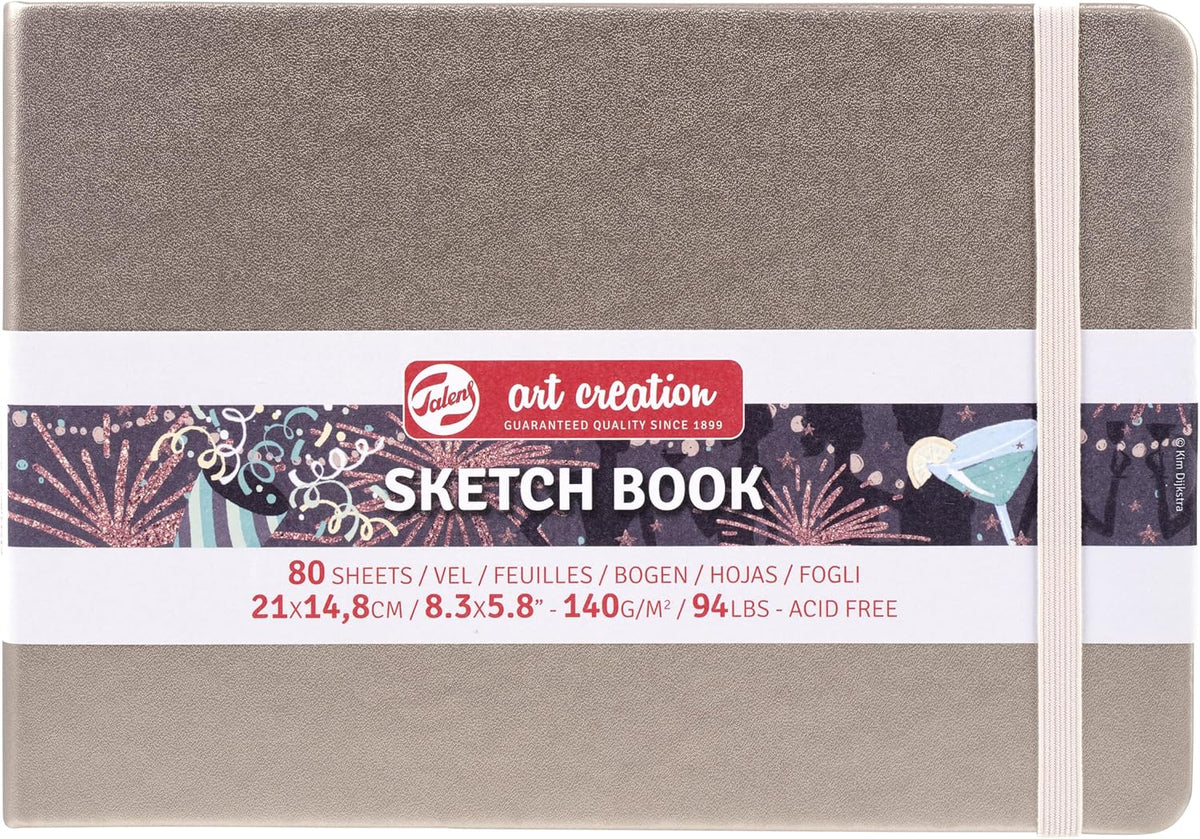 Talens Art Creation Sketchbook, Pastel Violet, 80 Sheets, 5.1 x 8.3 in