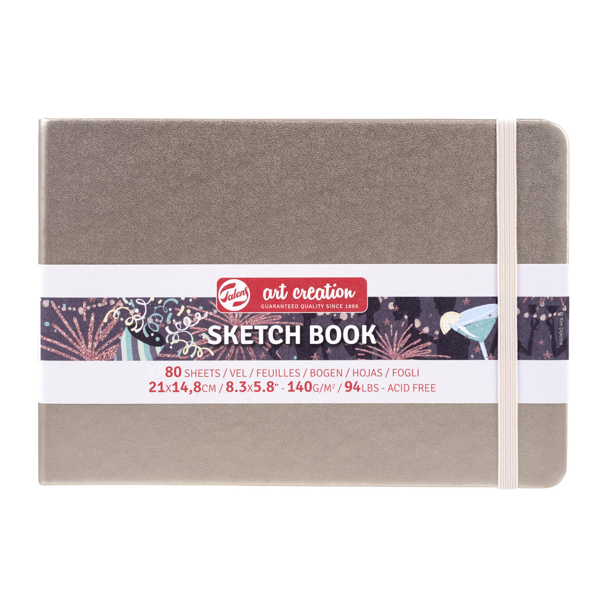 Talens Art Creation Sketchbook, Pastel Violet, 80 Sheets, 5.1 x 8.3 in