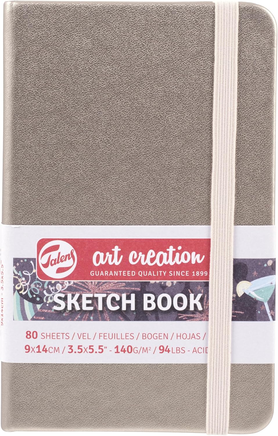 Talens Art Creation Sketchbook, Pastel Violet, 80 Sheets, 5.1 x 8.3 in